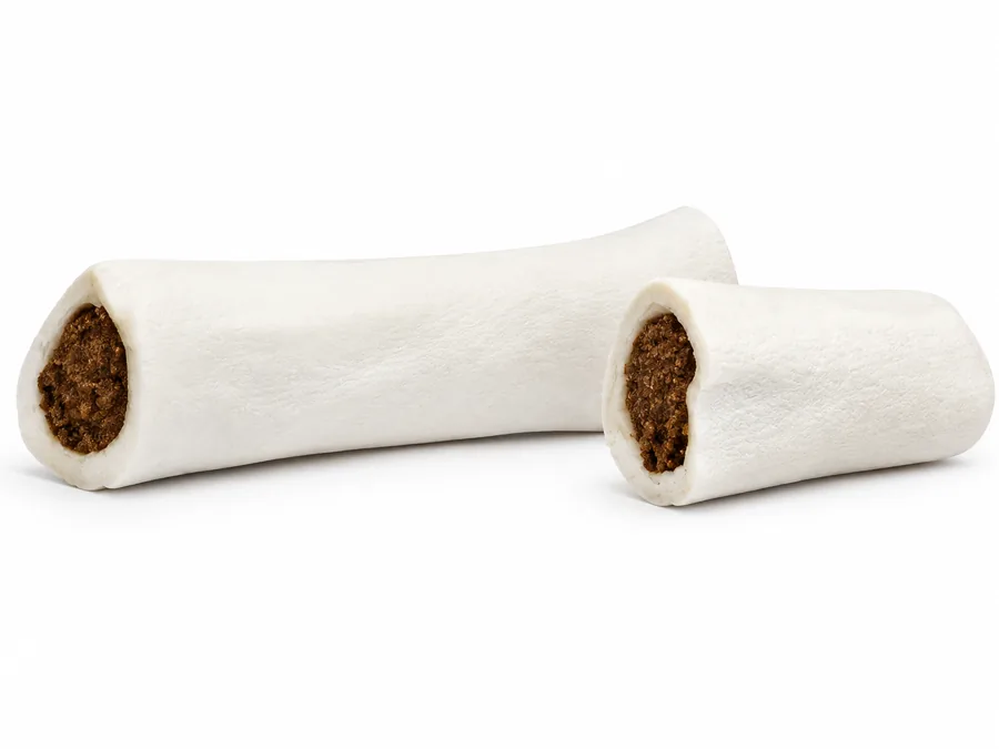 Bone chews filled with peanut butter from the Vetlory range